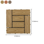 Square Click Patio Floor Tiles Stripe Pattern Tile Set Floorboard
