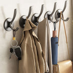 10-piece Bathroom Accessory Set Modern Matt Gray Bathrobe Hooks