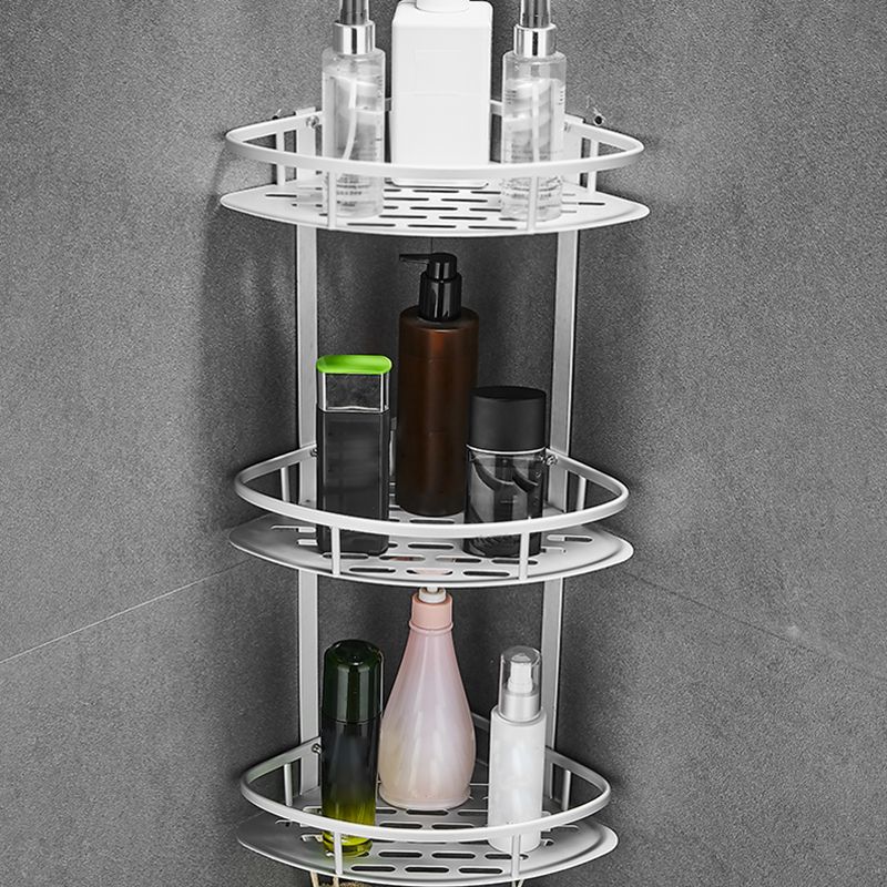 Contemporary Metal Bathroom Accessories Hardware Set with Bathroom Shelf