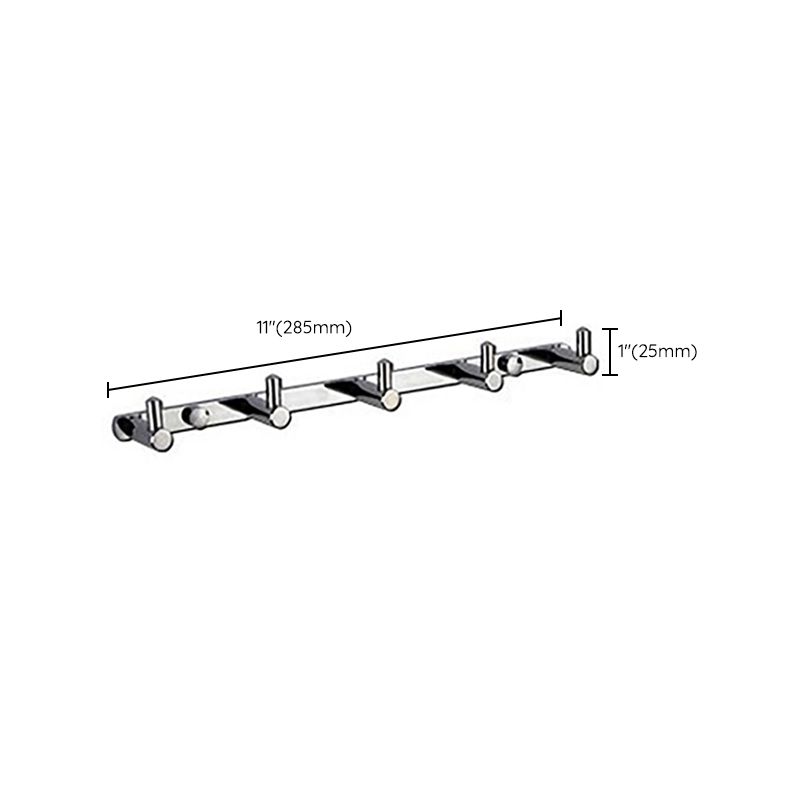 Polished Chrome Modern Bathroom Accessory Set Silver Towel Holder/Bath Shelf
