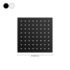 Black round fixed shower head Modern design wall-mounted shower head