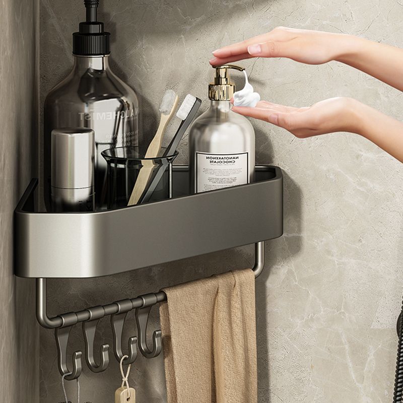 Adhesive holder metal bathroom accessories single piece or in set with bathroom shelf