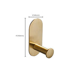 Modern Simple Metal Bathroom Accessories as Individual Piece or in Set in Gold