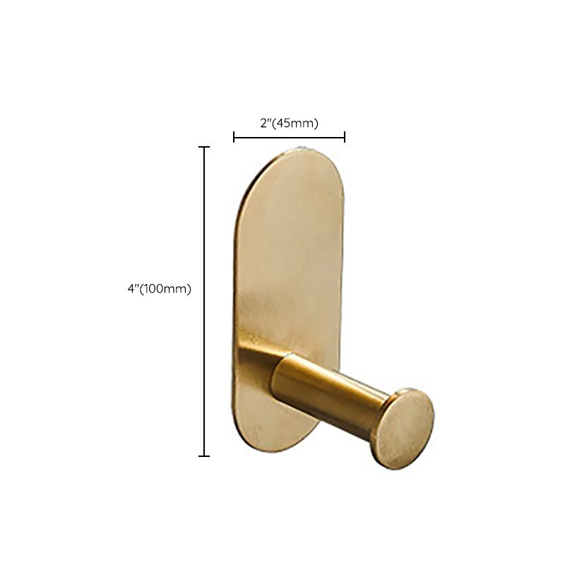Modern Simple Metal Bathroom Accessories as Individual Piece or in Set in Gold