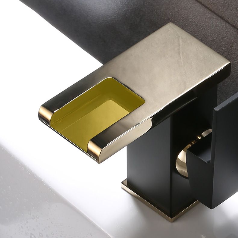 Basin Waterfall Outlet Single Lever Tap with LED Light