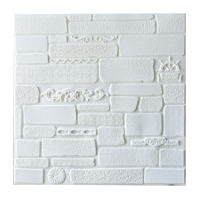 Modern Wall Covering Peel and Stick Brick 3D Print Waterproof Wall Panel