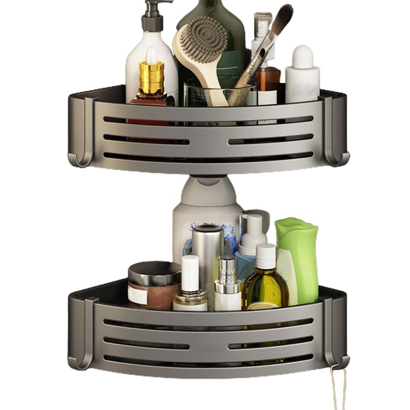 3-piece bathroom accessory set Contemporary aluminum bathroom shelf
