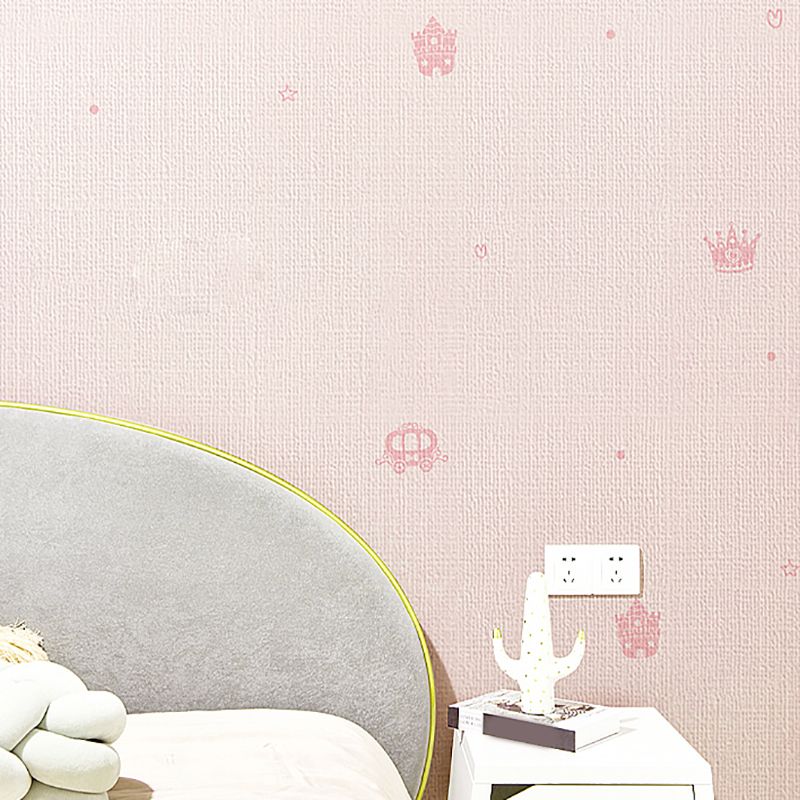 PVC Wall Panel for Stripping and Installing Cartoon Print Matte Texture Wall Covering for the Living Room