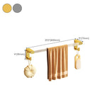 Modern Bathroom Hardware Set Towel Rack Bathroom Shelf Gray/Gold Bathroom Hardware Set