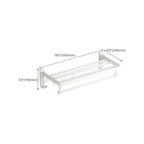 White Bathroom Accessory Set Contemporary Aluminum Bathroom Accessory Kit with Towel Holder