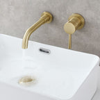 Single Hole Wall Mounted Bath Faucet Swivel Spout Basin Faucet