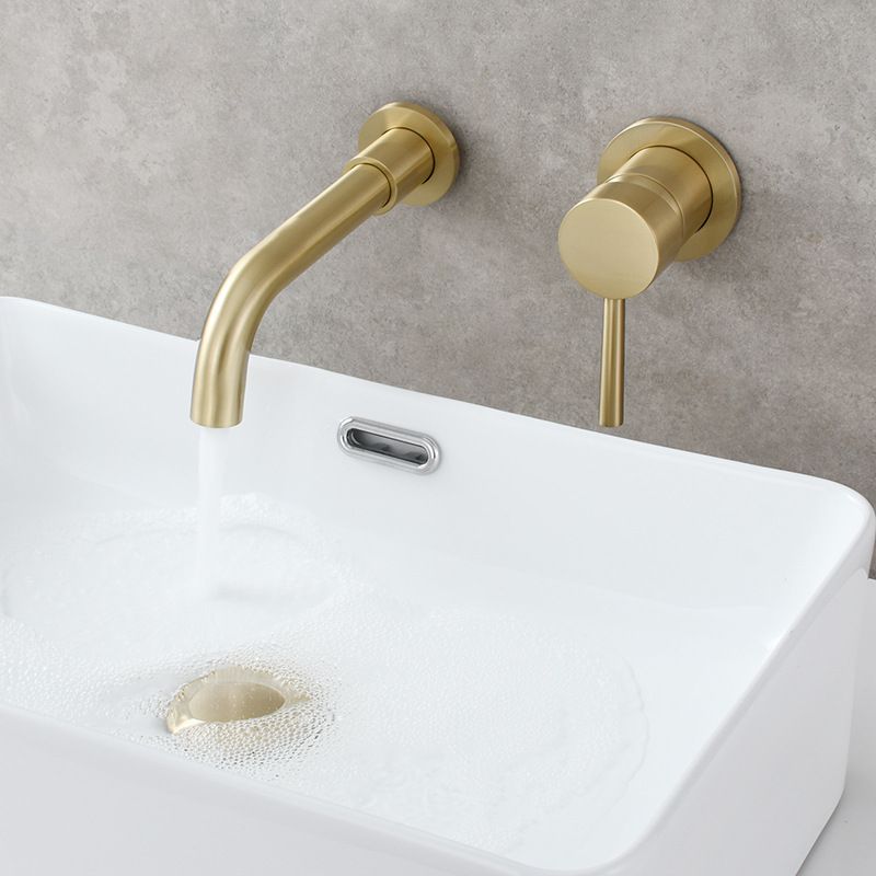 Single Hole Wall Mounted Bath Faucet Swivel Spout Basin Faucet