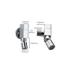 Industrial Wall Mounted Bathroom Faucet Handle Solid Brass Fitting