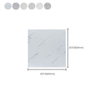 Modern vinyl tiles made of plastic, self-adhesive, marble look, fade-resistant tile floor