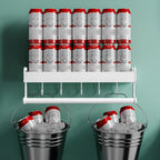 2-piece modern bathroom accessory set White rectangular bath shelf