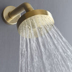 Stainless Steel Shower Combination Round Fixed Shower Head with Shower Arm