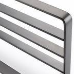 Gray metal modern bathroom accessories as a single piece or as a set