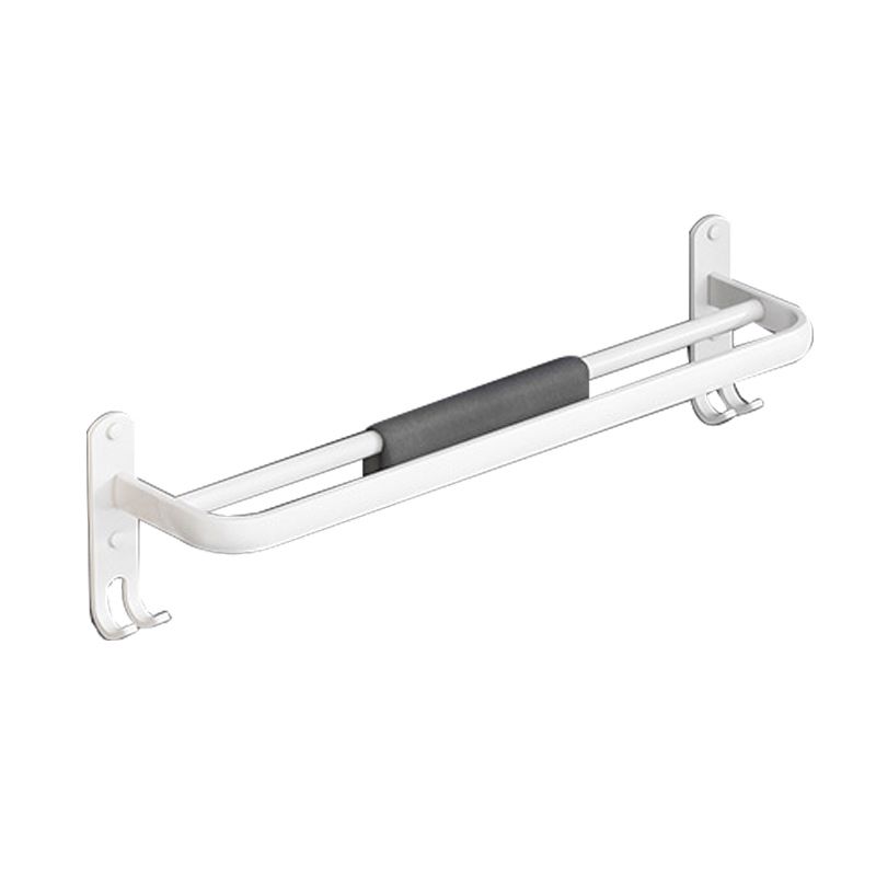 White contemporary bathroom accessory set stainless steel aluminum bathroom set
