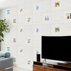 Modern Wall Panel Cartoon Print Peel and Stick Waterproof Wall Panel