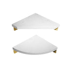 Aluminum Bathroom Corner Shelf with 31 × 21 cm Surface and 4 cm Height