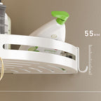 Modern white finish bathroom shelf rectangular & triangular bathroom hardware set