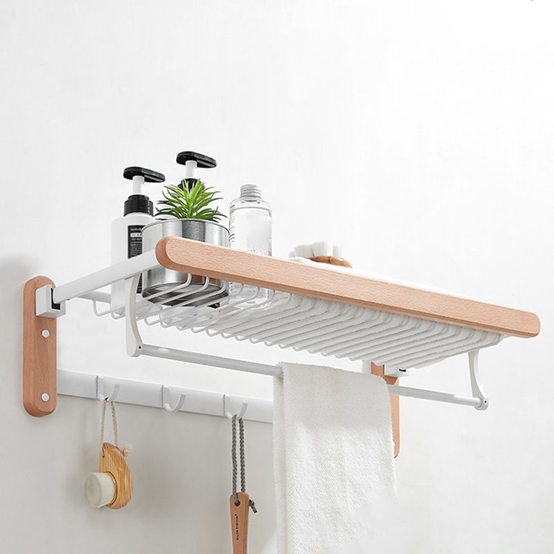 White Bathroom Set Solid Wood & Aluminium Bathroom Accessories individually or as a set