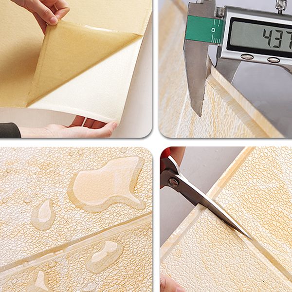 Modern Pearl Wall Bowls PVC Foam Wall Access Panel Peel and Stick Wall Tiles