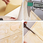 Modern Pearl Wall Bowls PVC Foam Wall Access Panel Peel and Stick Wall Tiles
