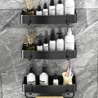 Modern Black-White Metal Bath Hardware Set Bath Shelf Bathroom Hardware Set