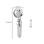 Contemporary Handheld Supercharged Showerhead Round Turbo Spray Head