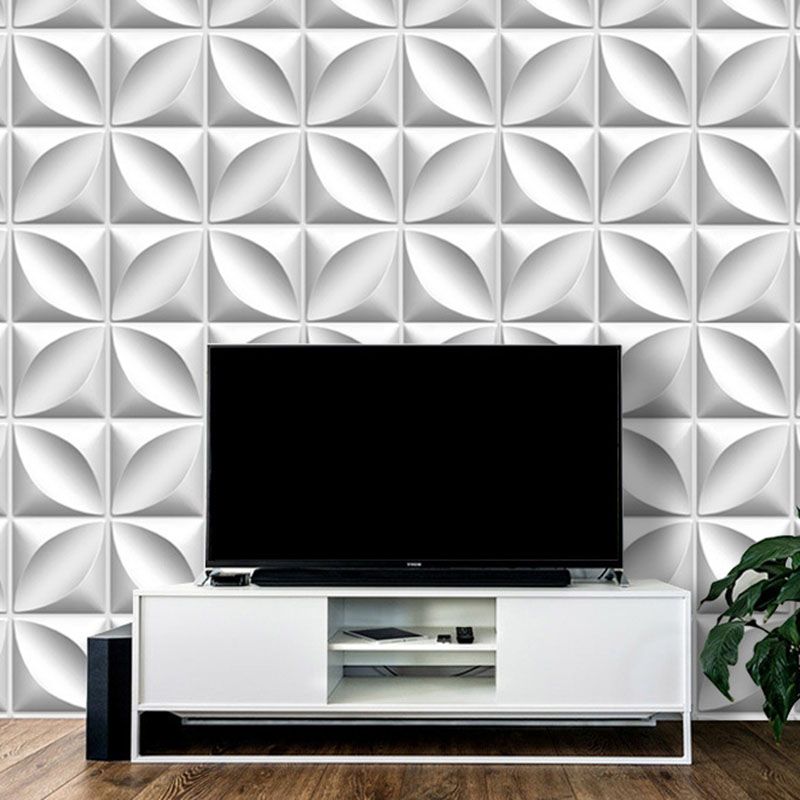 Square Interior Wall Cladding Peel and Stick Texture Effect Wall Cladding