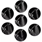 Modern Style Shower Heads Dual Wall Mounted Round Metal Dual Shower