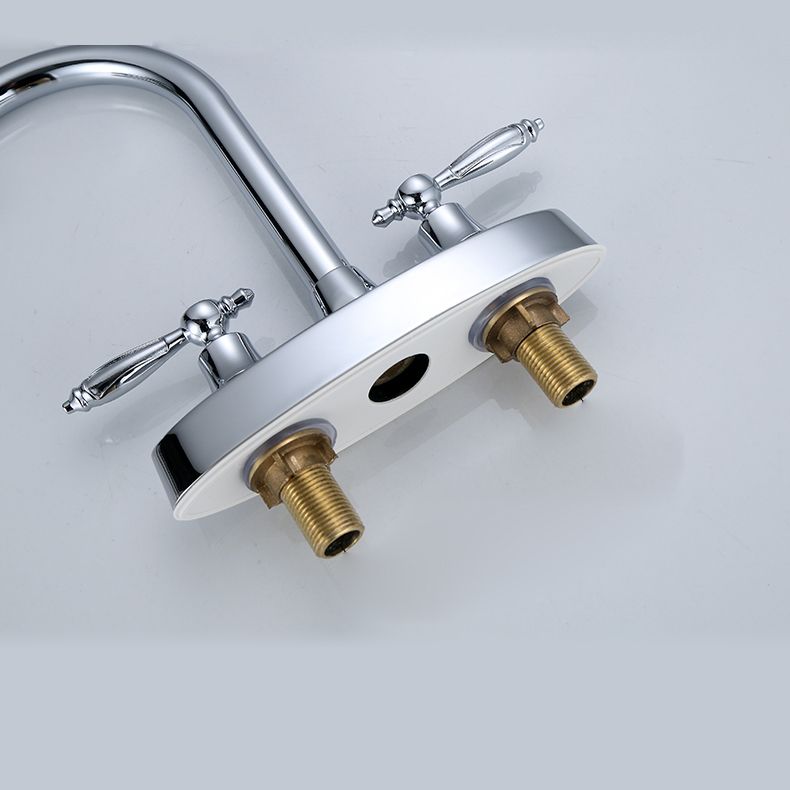 High arch conversion faucet two-handle brass sink faucet for the bathroom