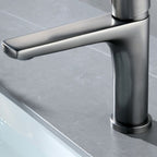Contemporary Centerset Faucet Single Handle Faucet for Bathroom