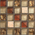 Square Mosaic Peel & Stick Tiles Waterproof Kitchen Splashback Tiles