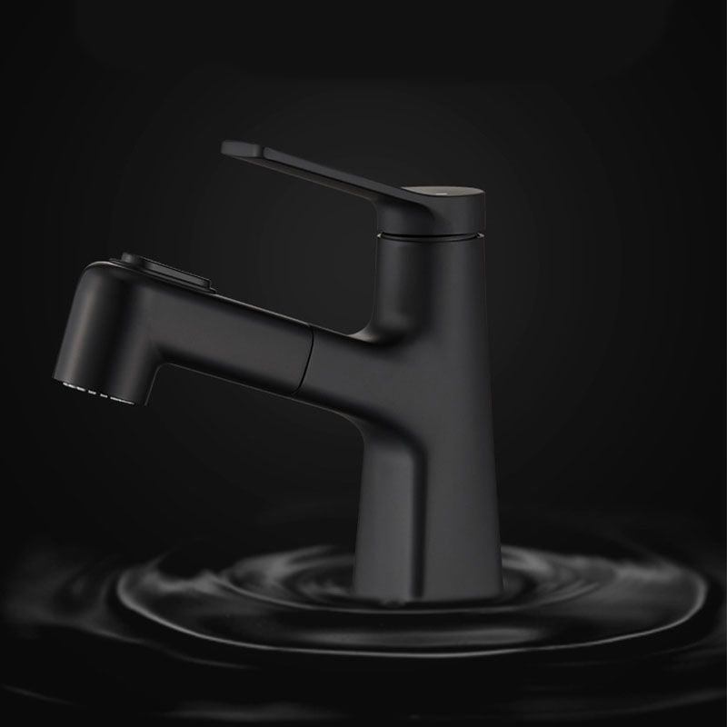 Contemporary Vessel Faucet Metal Single Handle Low Arc Vessel Faucet for the Bathroom