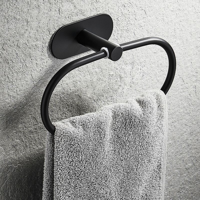4-piece traditional bathroom hardware set with towel ring/paper holder & bath towel hook