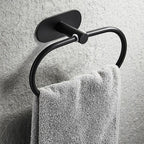 4-piece traditional bathroom hardware set with towel ring/paper holder & bath towel hook