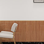 PVC Wall Paneling Rectangle Waterproof Wood Look Wall Covering for the Living Room