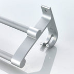 Silver Modern Bathroom Accessory Set with Bath Shelf/Towel Rack & Bathrobe Hook