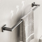 Modern bathroom accessory set Bathroom shelf Towel bar gray bathroom accessory set