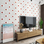 Modern wall covering foam 3D embossed peel and stick wall panel