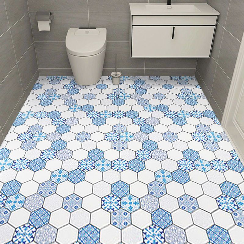 Modern PVC Flooring Self-adhesive Geometrically Printed Low Gloss Vinyl Floor Planks