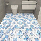Modern PVC Flooring Self-adhesive Geometrically Printed Low Gloss Vinyl Floor Planks