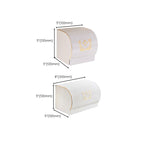 Vintage Bathroom Accessory Set Aluminum Paper Holder in White