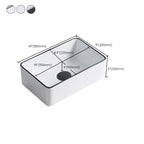 Modern porcelain floor washbasin Rectangular washbasin for the bathroom