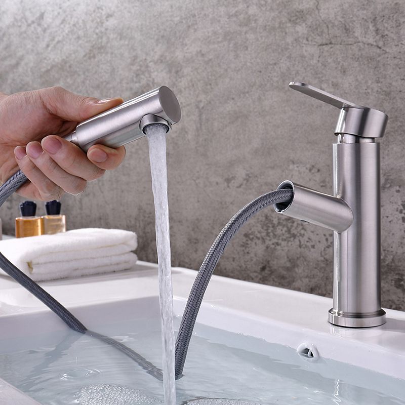 Pull-out Faucet Contemporary Single Lever Faucet with Swivel Spout
