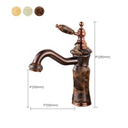 Luxury Ship Basin Faucet Lever Handle Round Ship Basin Bathroom Faucet