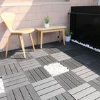 Striped Pattern Patio Tiles Laying Pattern Square Deck Board Outdoor Patio