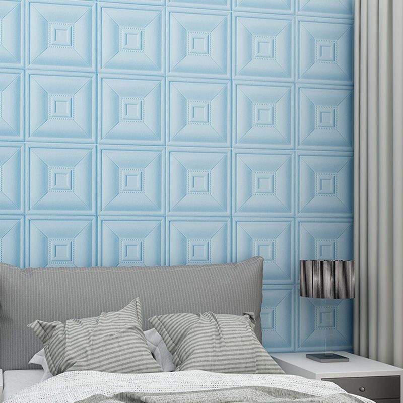 Glam Style Foam Water-Resistant Wall Cladding Living Room 3D Embossing Wall Cladding